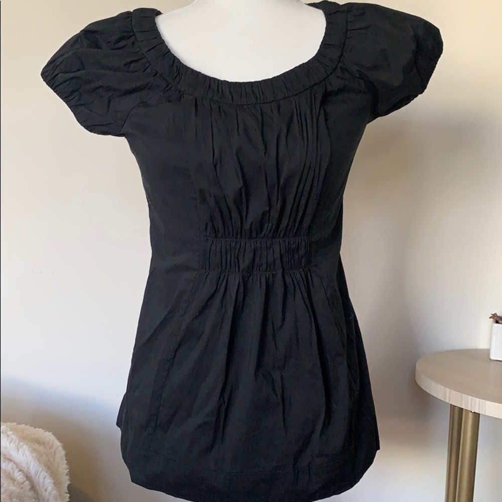 BCBC flattering pintuck blouse